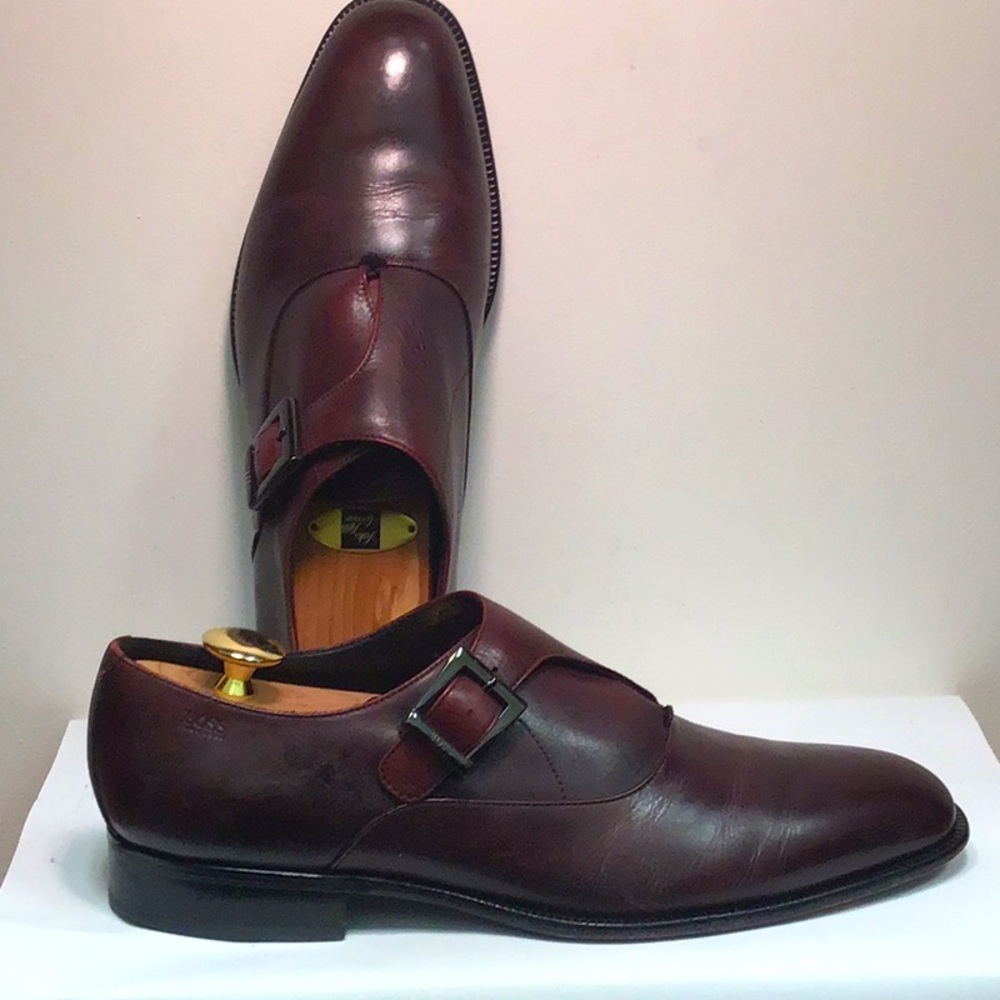 HUGO BOSS Cordovan Monk Strap